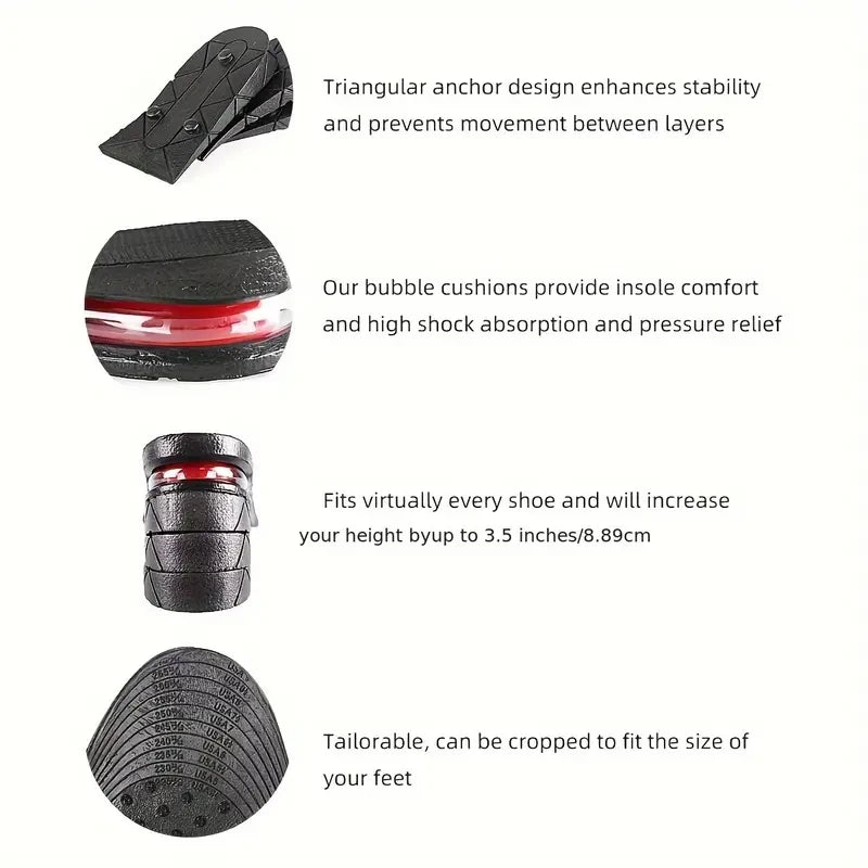 Variable Height Increase Insoles